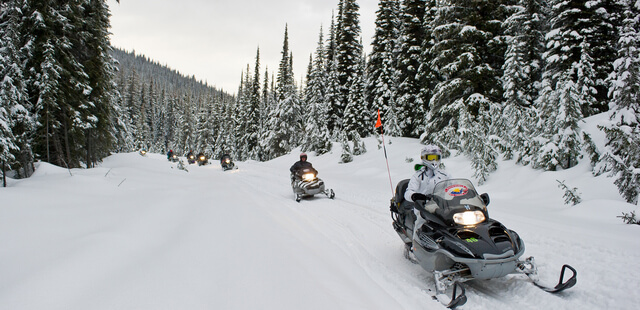 Snowmobiling